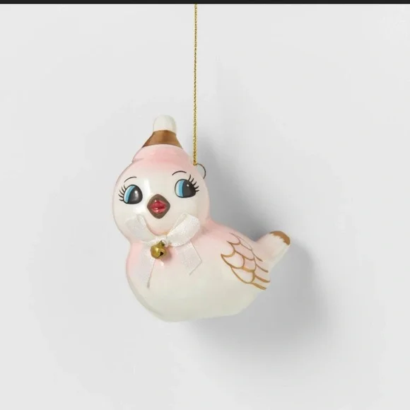 Target Wondershop Retro Baby Pink Bird Christmas Ornament - Picture 6 of 9